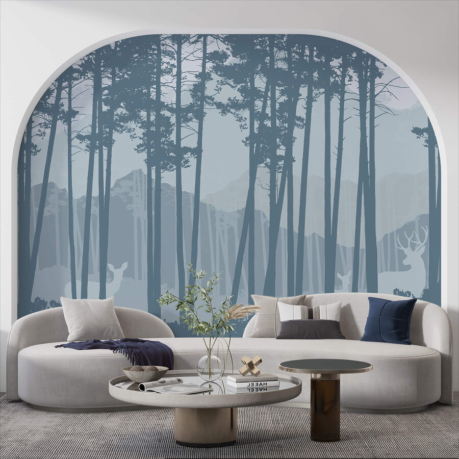 Wall murals Group of trees in a forest - Image 2