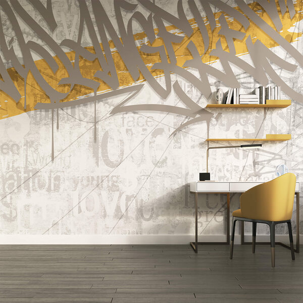 Wall murals Wall murals Graffiti on a wall (SKU: t00088)