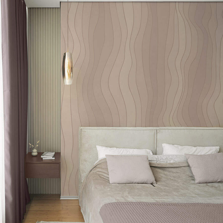 Soft, flowing curves in gentle hues.