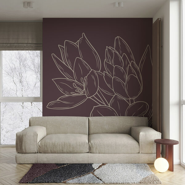 Delicate blooms on a rich backdrop Delicate blooms on a rich backdrop