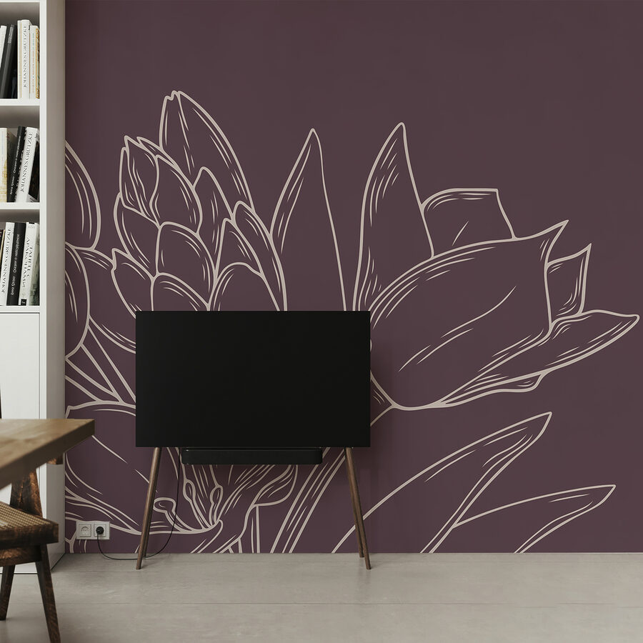Delicate blooms on a rich backdrop