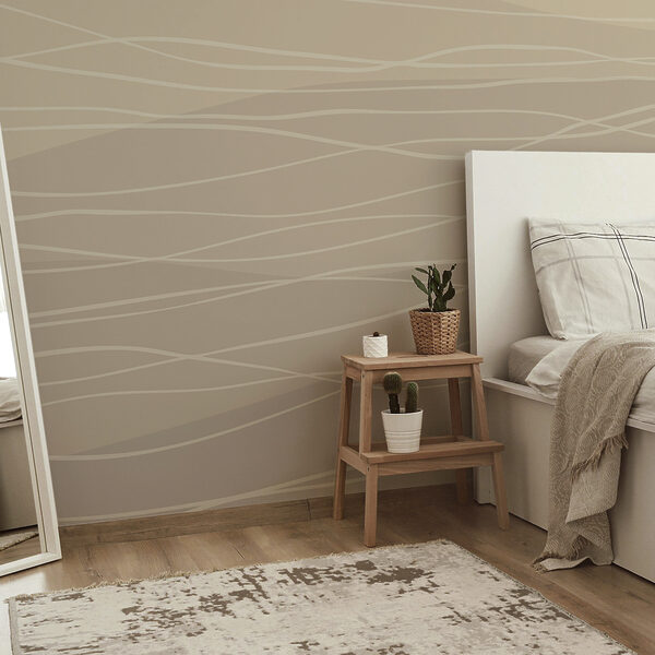 Brown and white wavy lines Brown and white wavy lines