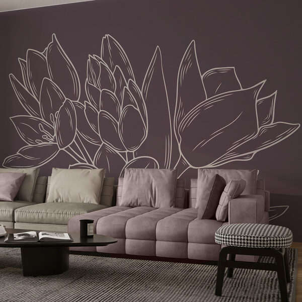 Delicate blooms on a rich backdrop Delicate blooms on a rich backdrop