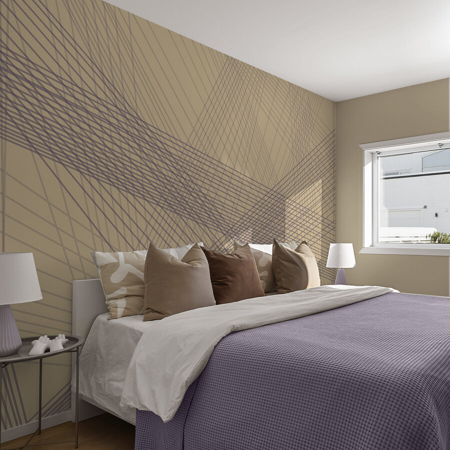 Abstract lines in soothing colors.