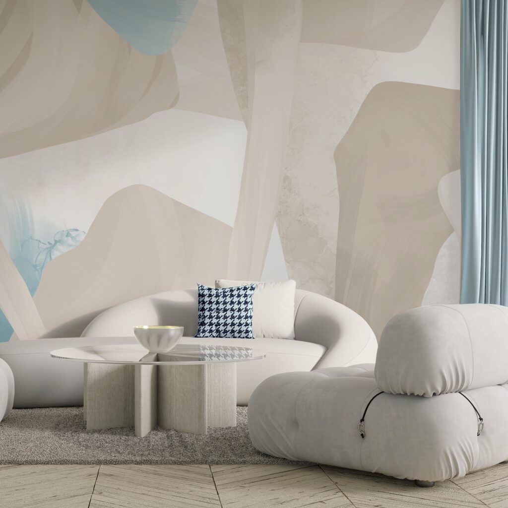 Abstract shapes in soft colors Abstract shapes in soft colors