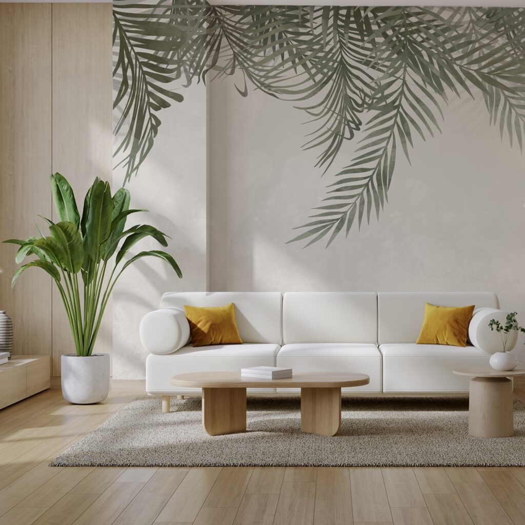 Gentle foliage on a soft background