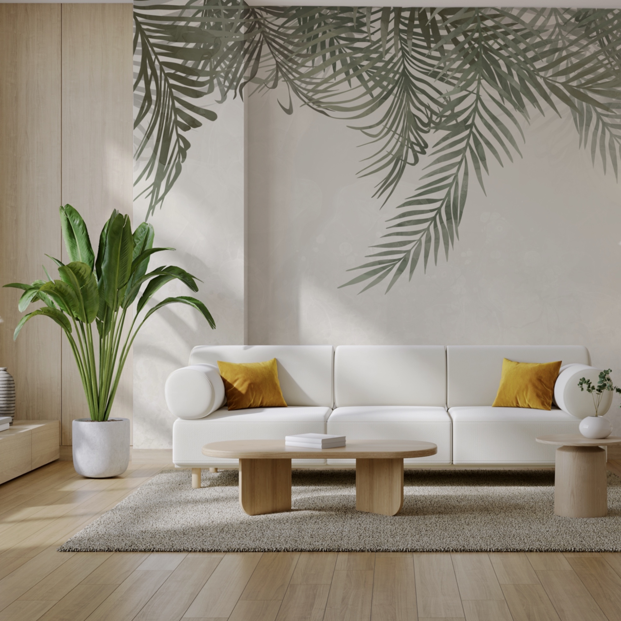 Gentle foliage on a soft background