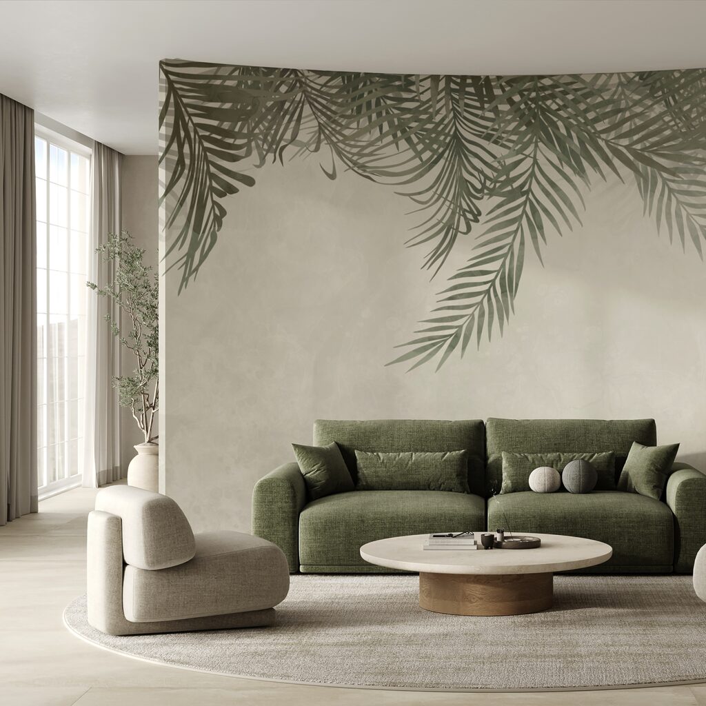 Gentle foliage on a soft background