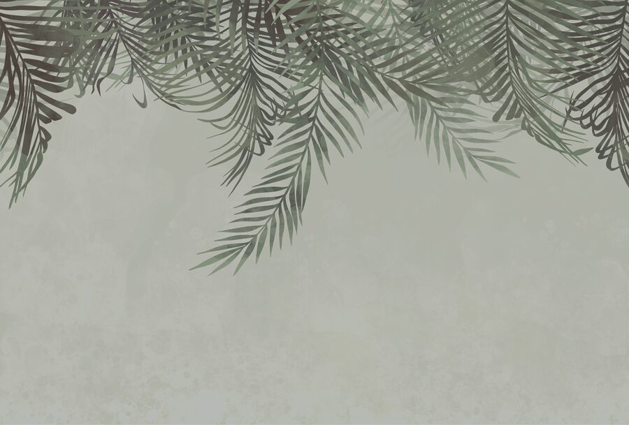 Greenery framing a soft background. Greenery framing a soft background.