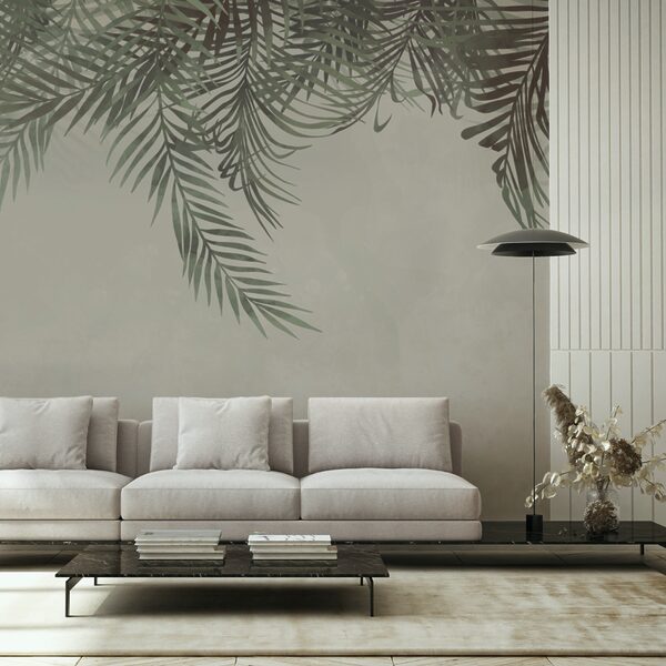 Greenery framing a soft background. Greenery framing a soft background.