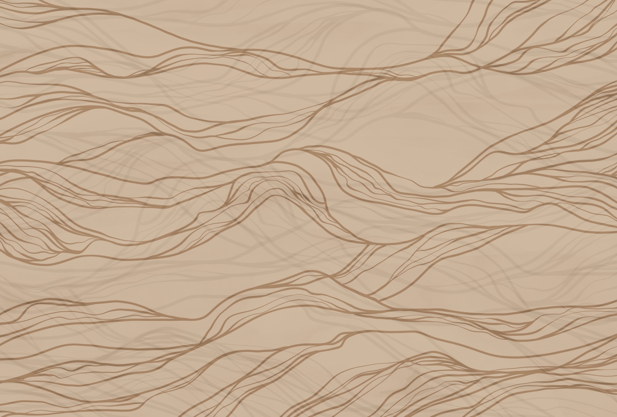 Brown lines on a beige background