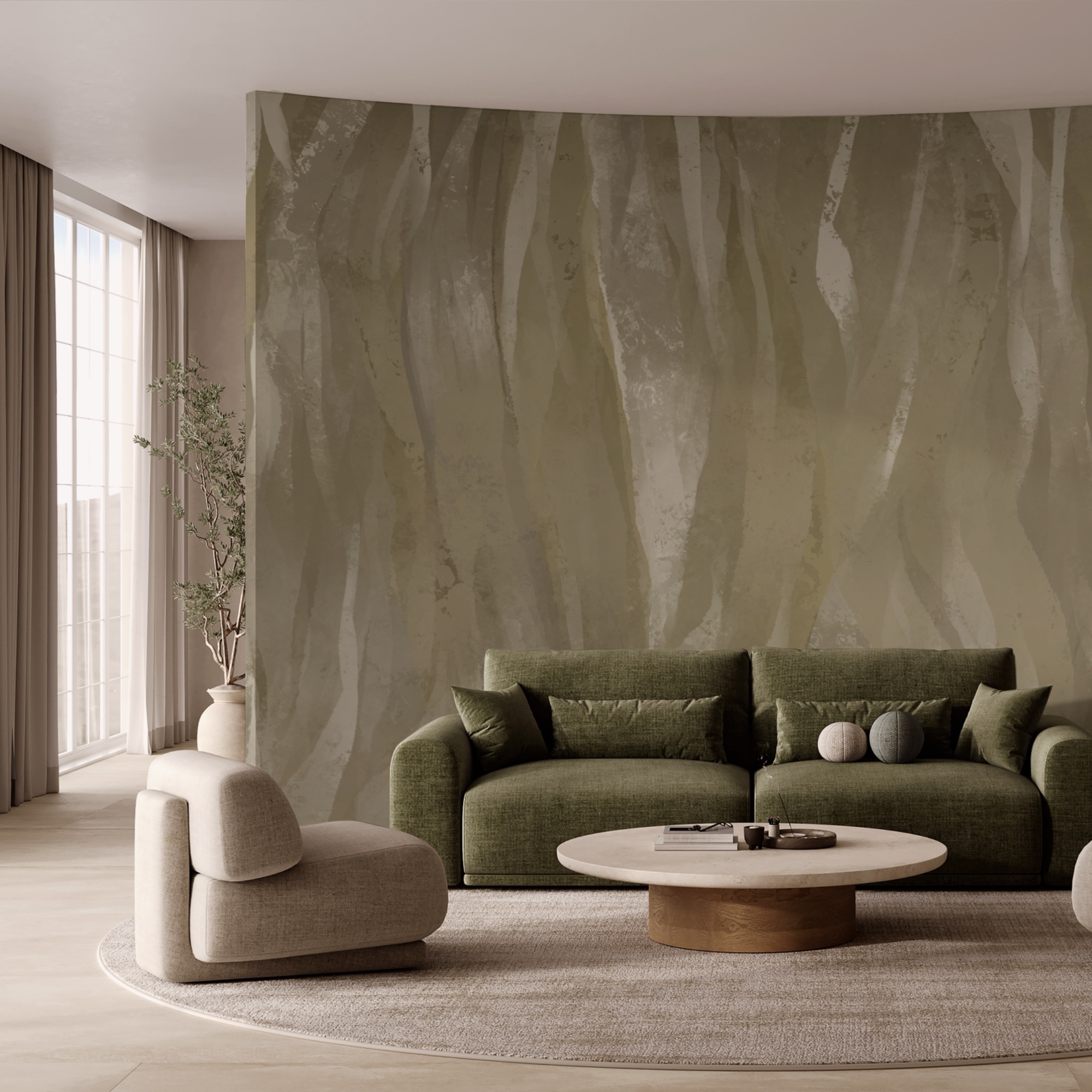 Soft, flowing abstract wave pattern.