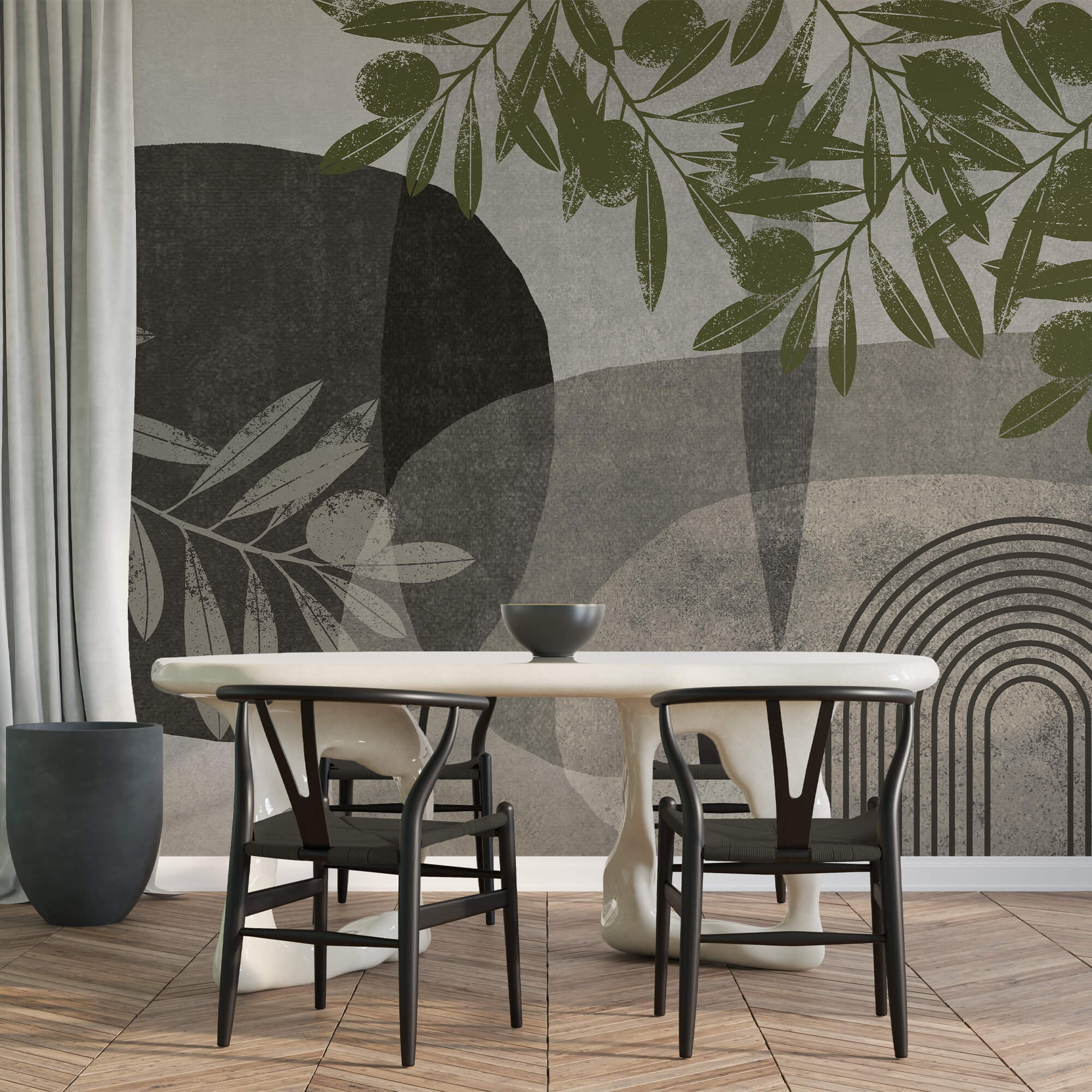 Natural elements in abstract design