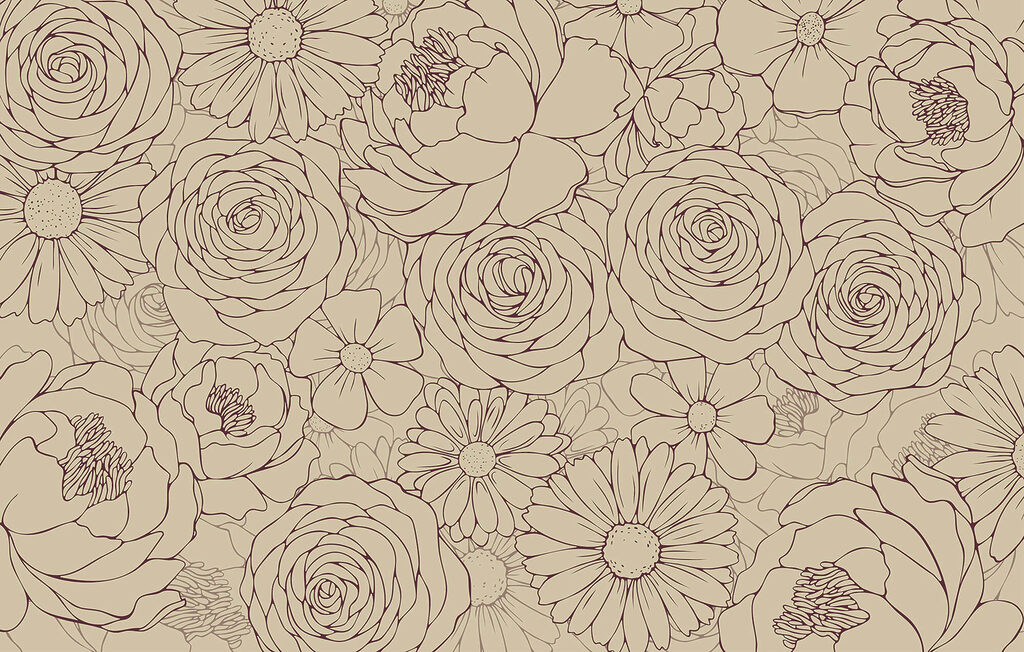 Floral pattern in soft hues Floral pattern in soft hues