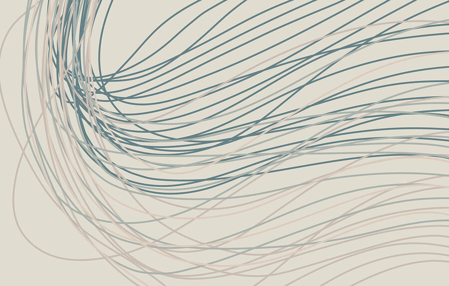 Flowing lines create a gentle rhythm. Flowing lines create a gentle rhythm.