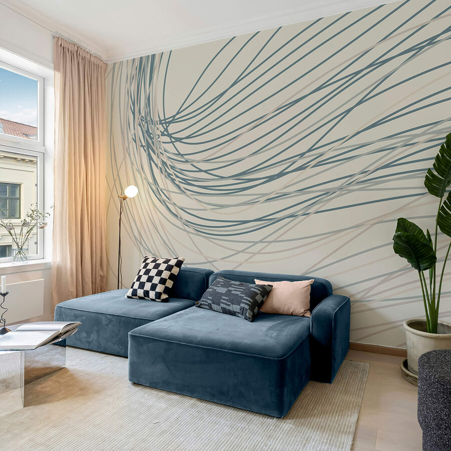 Flowing lines create a gentle rhythm. Flowing lines create a gentle rhythm.
