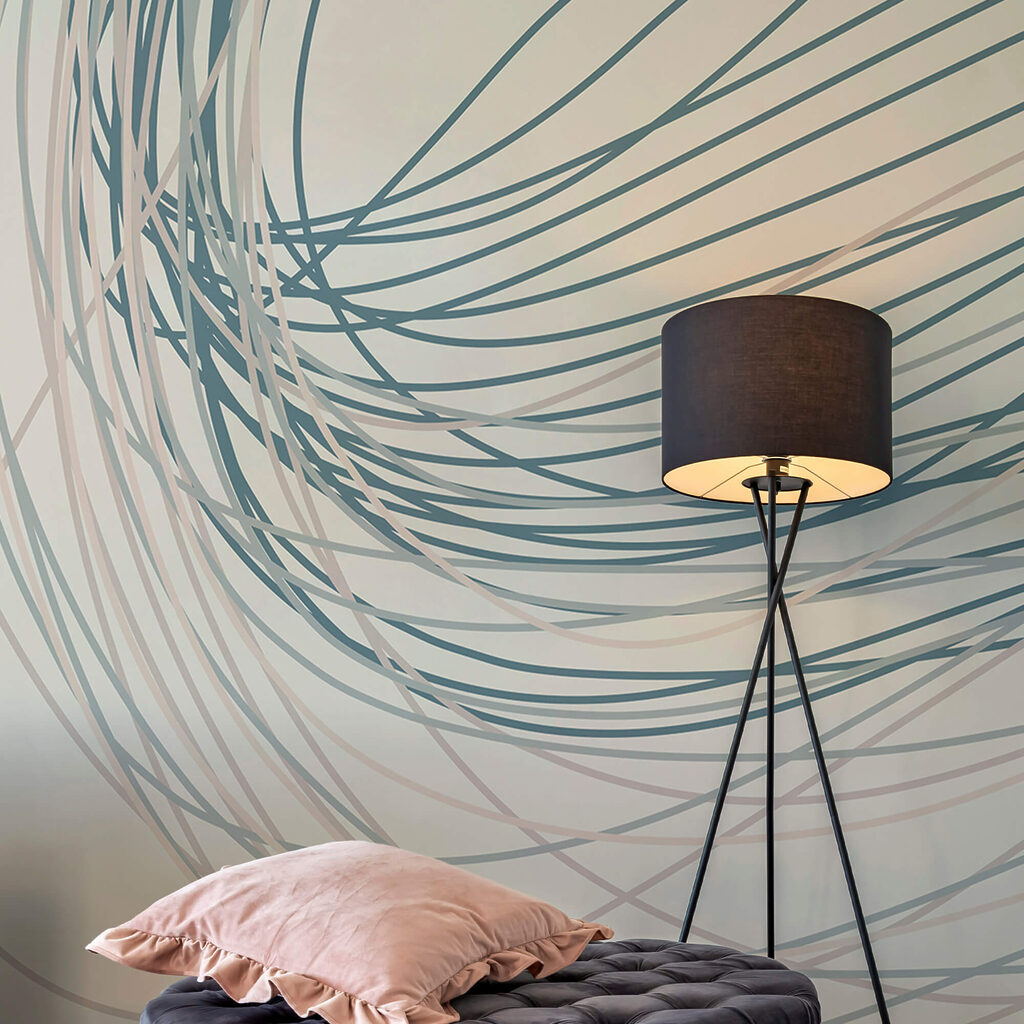 Flowing lines create a gentle rhythm