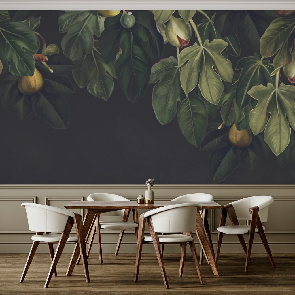 Lush foliage with vibrant fruit display Lush foliage with vibrant fruit display