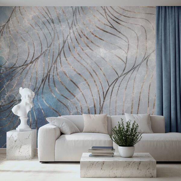 Elegant curves in cool colors Elegant curves in cool colors