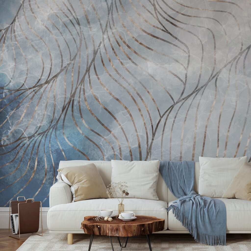 Elegant curves in cool colors