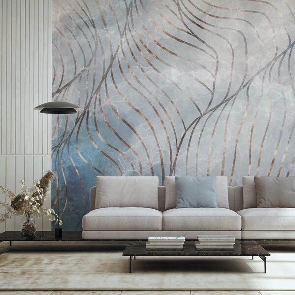Elegant curves in cool colors Elegant curves in cool colors