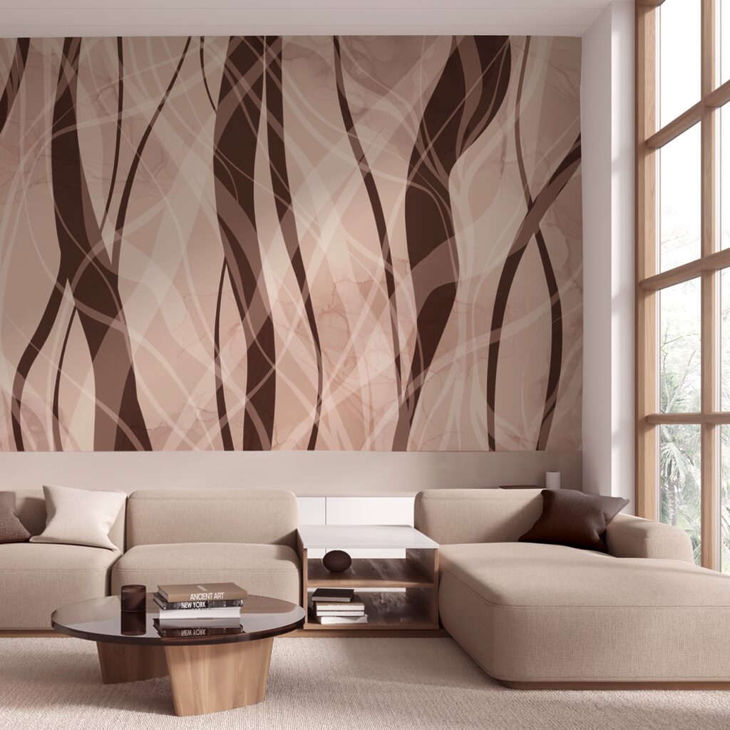 Soft waves in warm earth tones Soft waves in warm earth tones