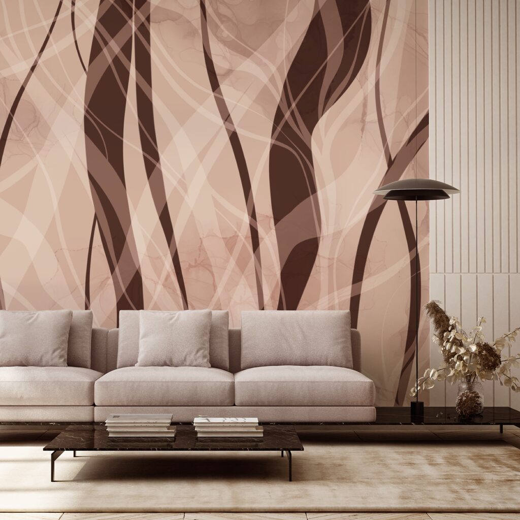 Soft waves in warm earth tones Soft waves in warm earth tones