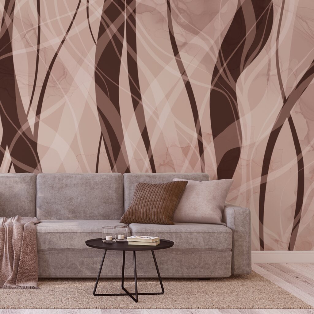 Soft waves in warm earth tones Soft waves in warm earth tones