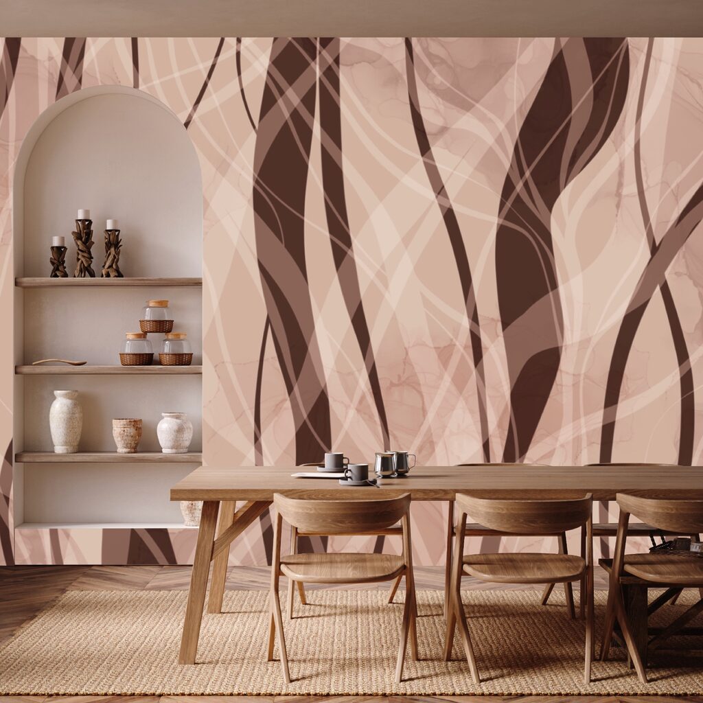 Soft waves in warm earth tones Soft waves in warm earth tones