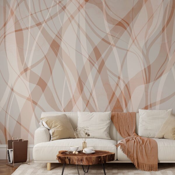 Flowing lines in soft hues Flowing lines in soft hues