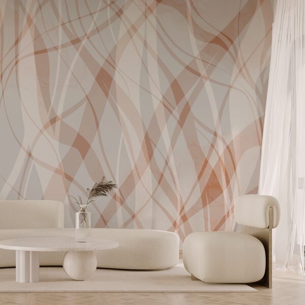 Flowing lines in soft hues Flowing lines in soft hues