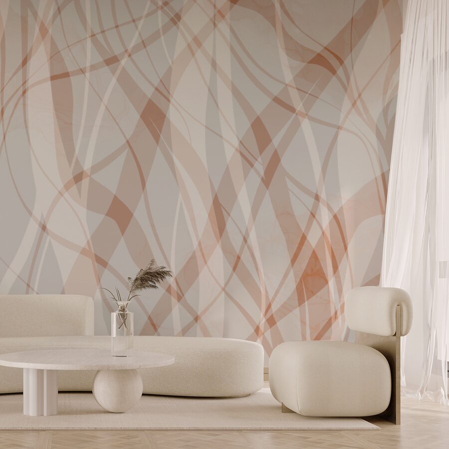 Flowing lines in soft hues Flowing lines in soft hues