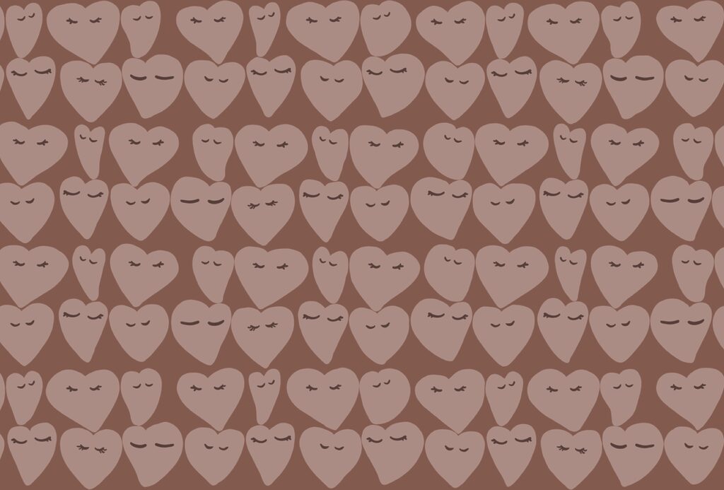 Heart patterns spreading joy everywhere Heart patterns spreading joy everywhere