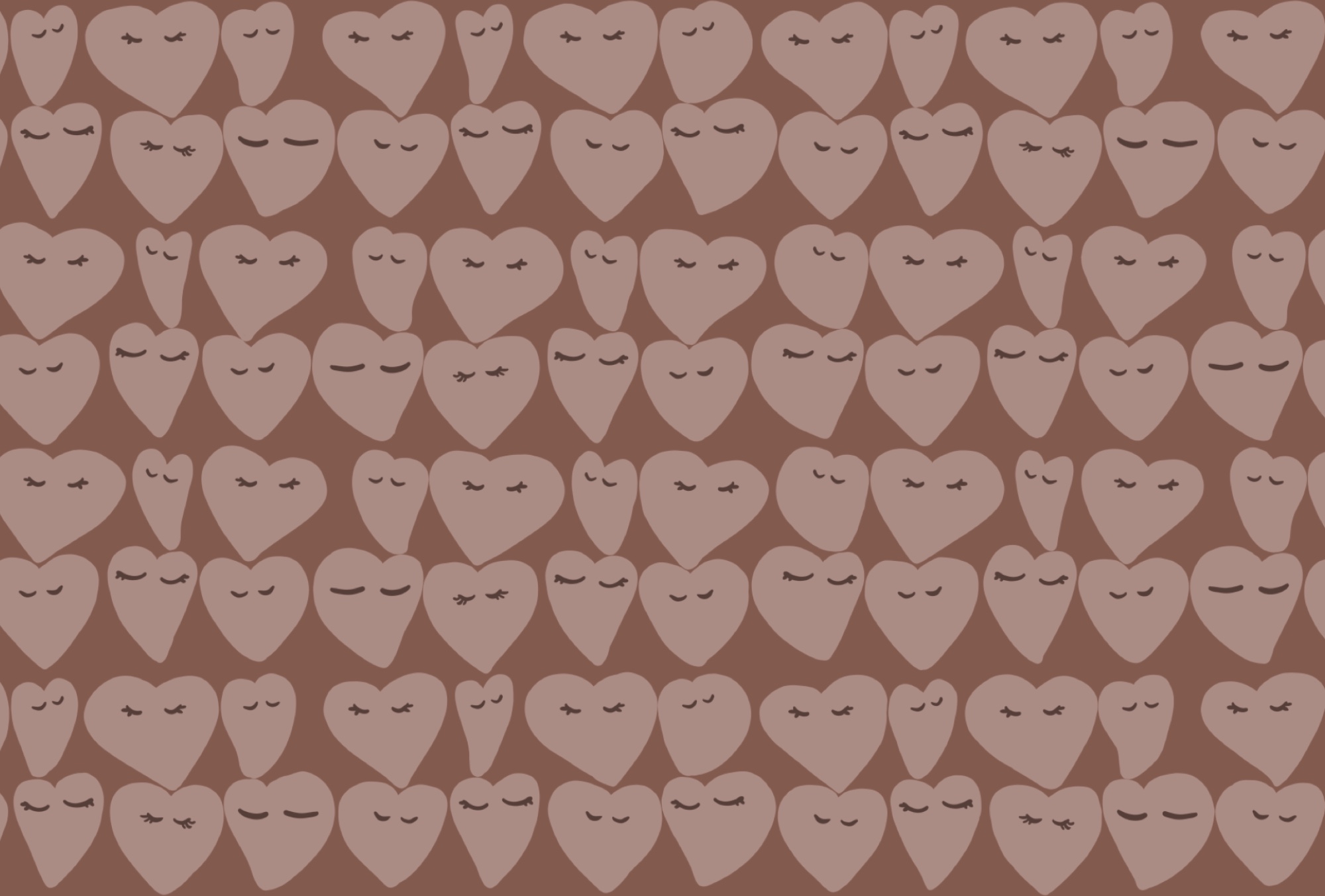 Heart patterns spreading joy everywhere