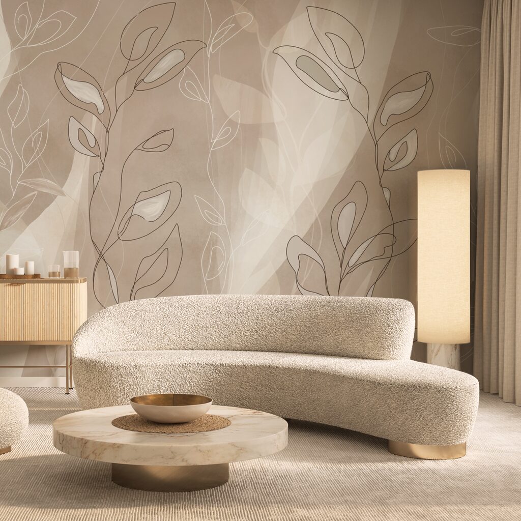 Soft lines on a gentle background Soft lines on a gentle background