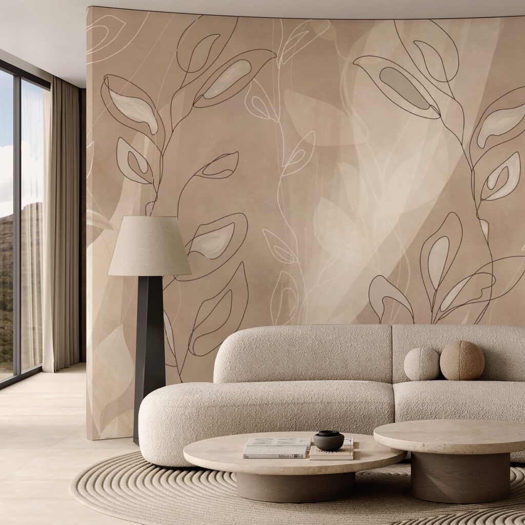 Soft lines on a gentle background Soft lines on a gentle background