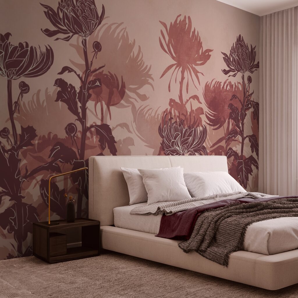 Drawing of flowers and leaves Drawing of flowers and leaves