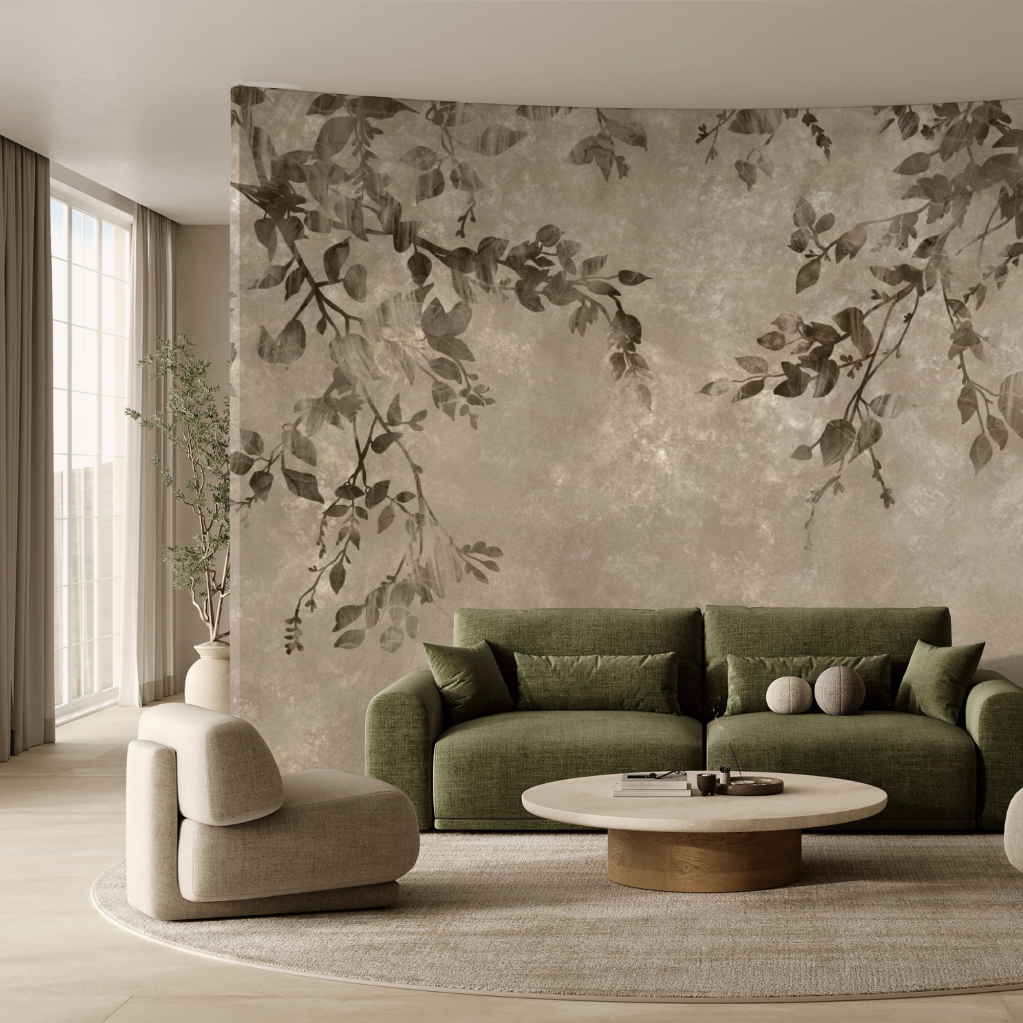 Tree branches with leaves Tree branches with leaves