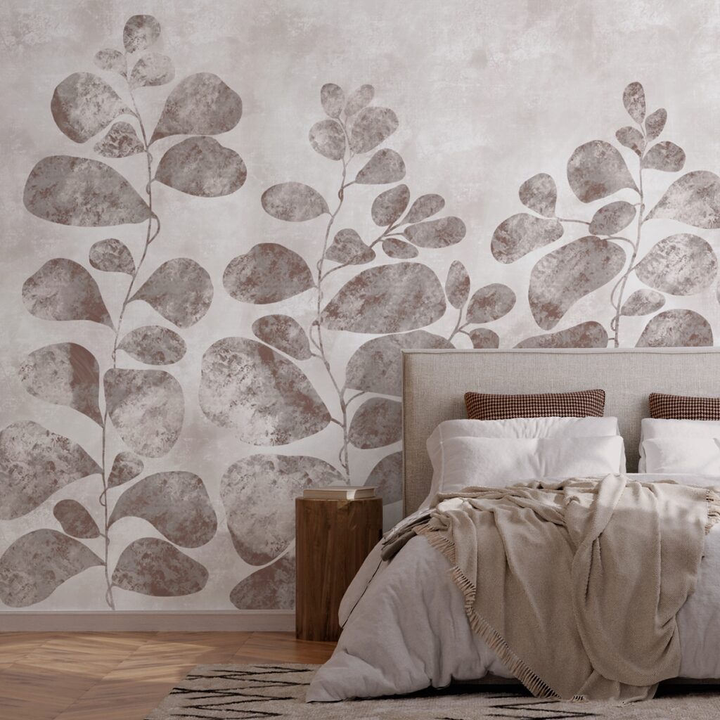 Soft leaves on a muted background