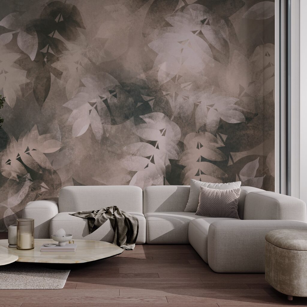 Soft leaves in subtle hues