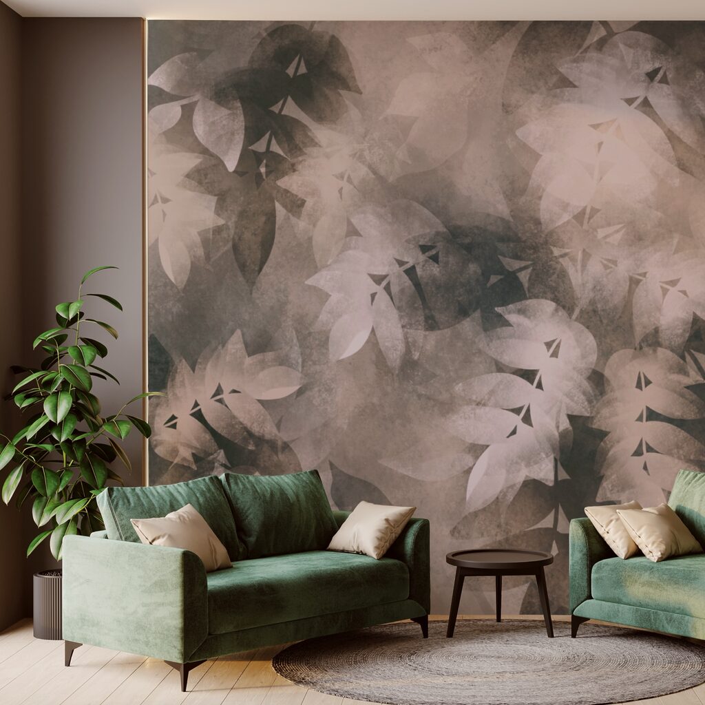 Soft leaves in subtle hues