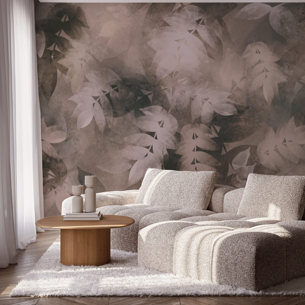 Soft leaves in subtle hues