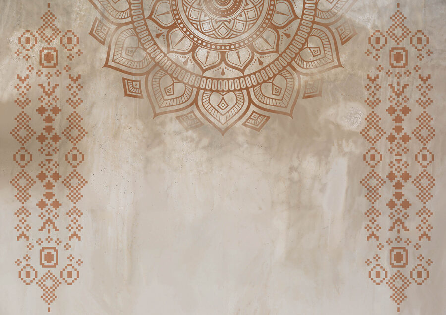 White and brown mandala White and brown mandala