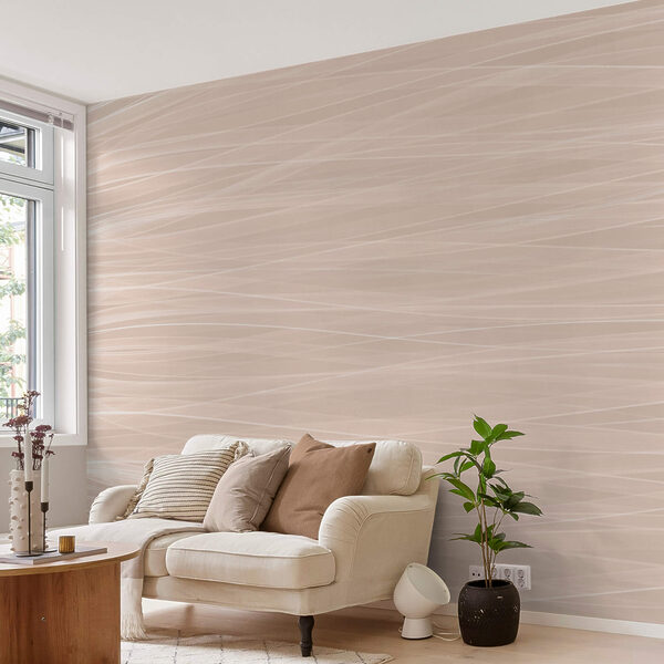 Wall murals White lines on a beige surface (SKU: t00259) Wall murals Wall murals White lines on a beige surface (SKU: t00259)