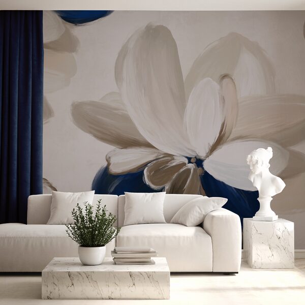 Soft petals in earthy tones