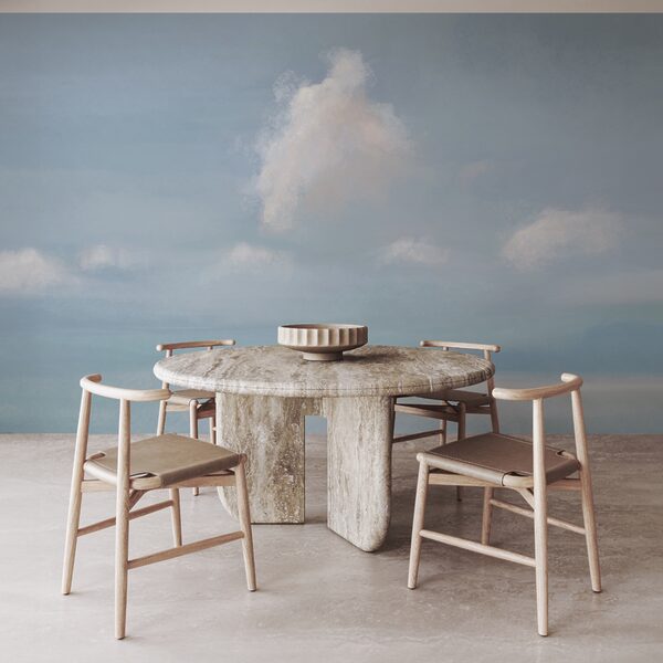 Sailboat in the middle of a body of water Sailboat in the middle of a body of water