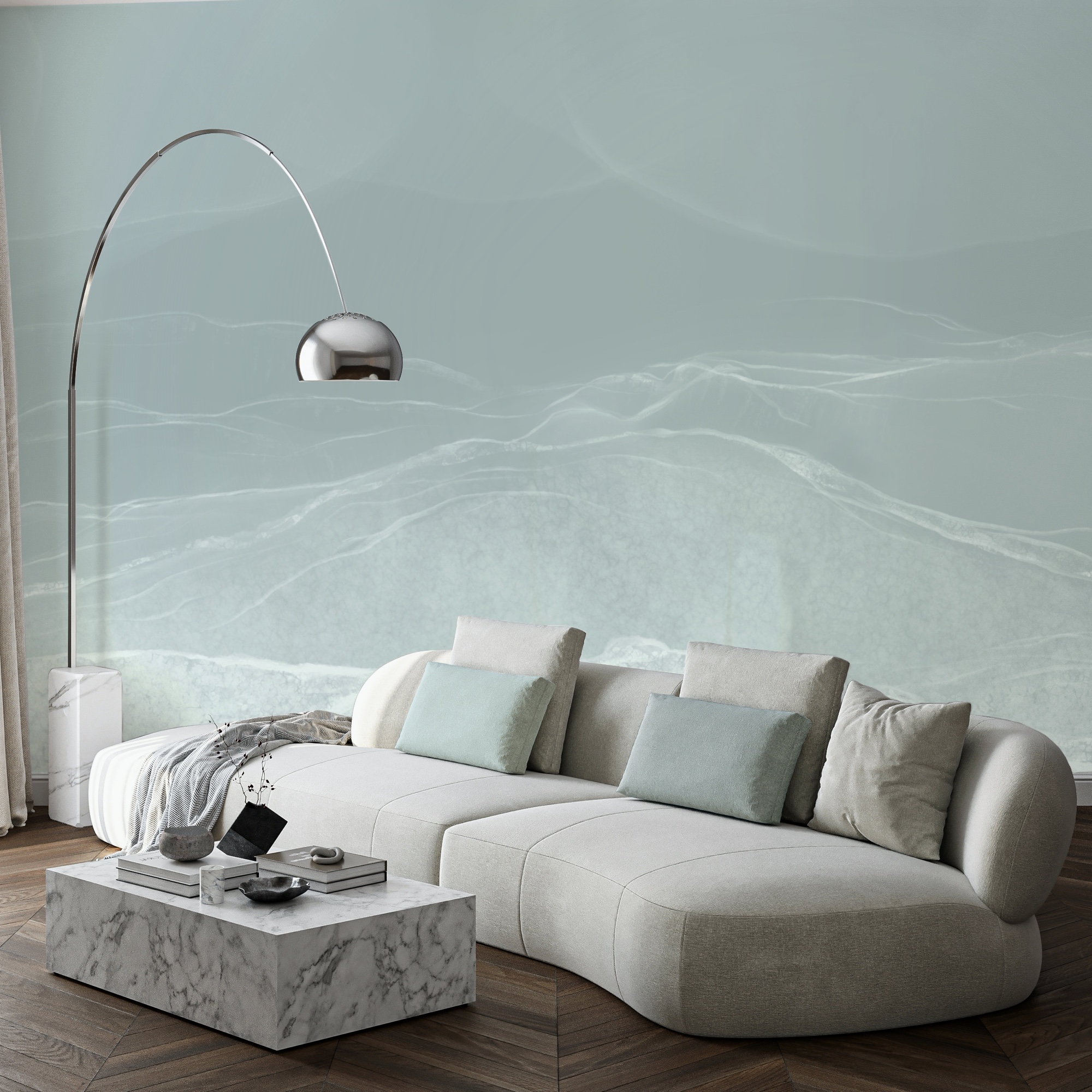 White and gray landscape