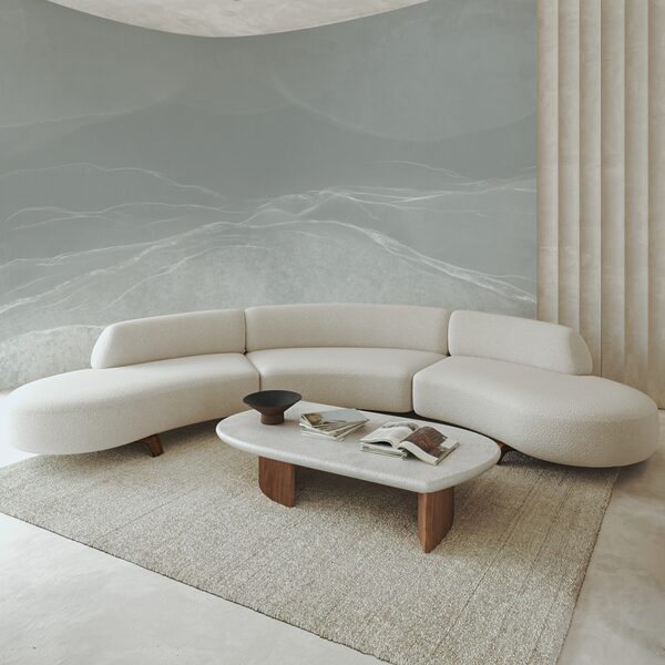 White and grey landscape