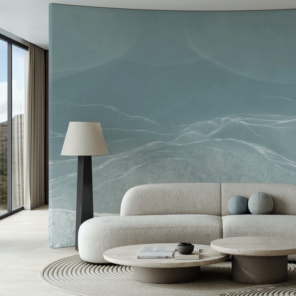 Gentle waves in muted tones