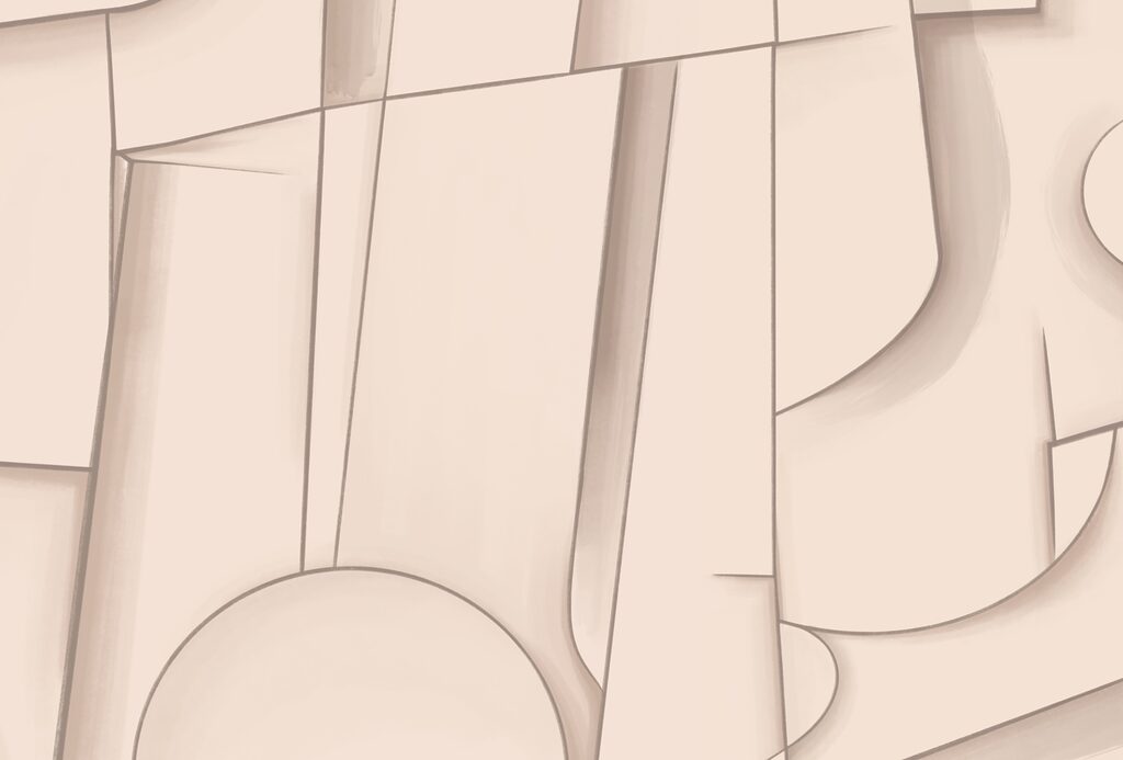 Abstract shapes in soft hues Abstract shapes in soft hues